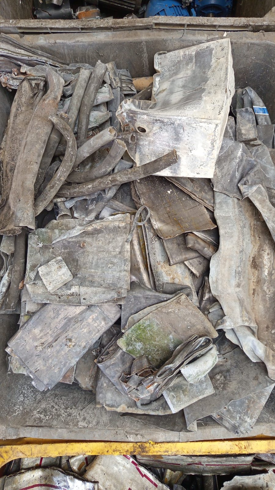 Scrap lead sheet at QuickStop Metals — roofing lead, flashing and milled sheet all accepted